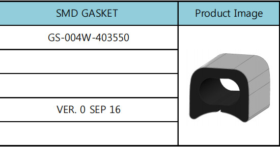 40mm Flat Rubber Gasket Seal 35mm PI Film Surface Mounter