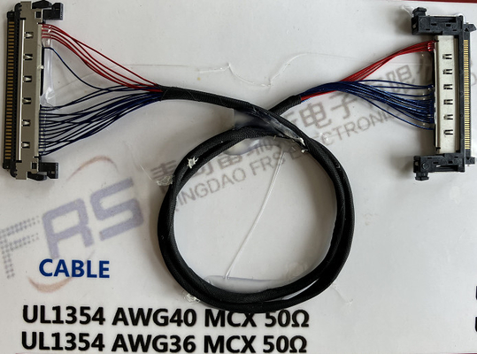 0.8mm Awg40 LVDS 30 Pin Connector Cable 180mm Wire Harness