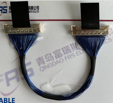 Awg40 LVDS Wire Harness 210mm LCD 40 Pin Connector Micro Coax Cable Assemblies
