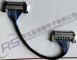 41 Pin LVDS Wire Harness Awg36 Single Shield Cable For LCD LED Screen