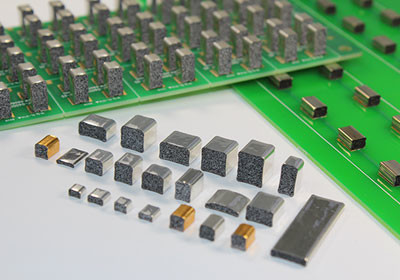 SMT EMI Foam Gasket Conductive SMF Shielding Au Plating