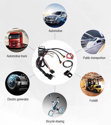 T Shaped Wire Harness Cable Assembly Motorcycle Teflon Connector
