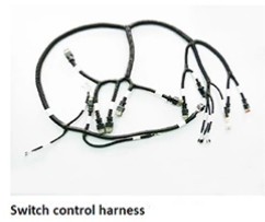 Round Corrugated Car Light Wiring Harness JST Headlight Connector