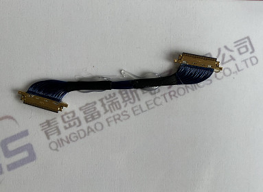 30 Pin 50 Pin Electrical Harness Assembly 0.4mm LVDS 40 Pin Cable Ultra Thin Black Jacket