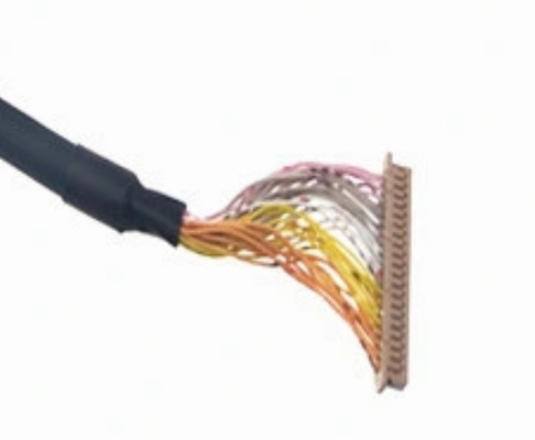 40p LVDS Wire Harness 50mm 30awg Car Trailer Single Double Shield Cable