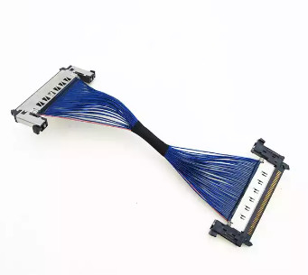 AWG44 0.5mm Micro Coax Cable Assemblies , 170mm LVDS Cable Assembly