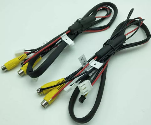 Female 18awg Cable Assembly Wire Harness MDVR Power For Car Audio