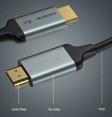 60hz HDMI Cable Assembly 4k 3840x2160 15m Fiber Optic