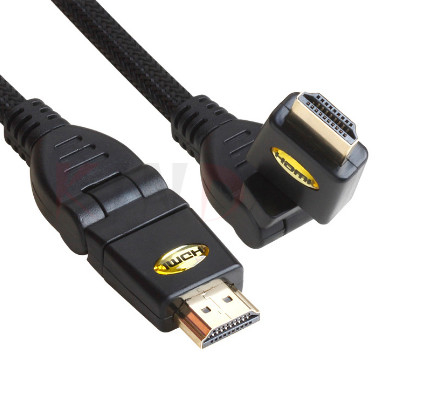 1080p 360 Degree 4k Ultra Hd Hdmi Cable 8.0mm Hdmi High Speed With Ethernet