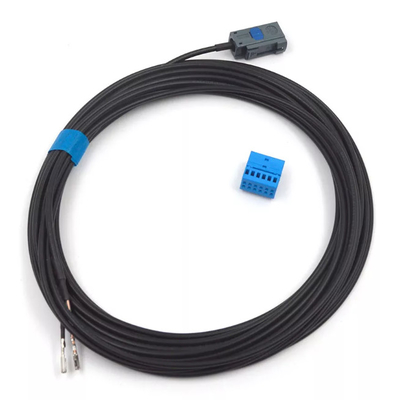 Black ABS Camera Cable Assemblies 210mm Video Wire Single Shield