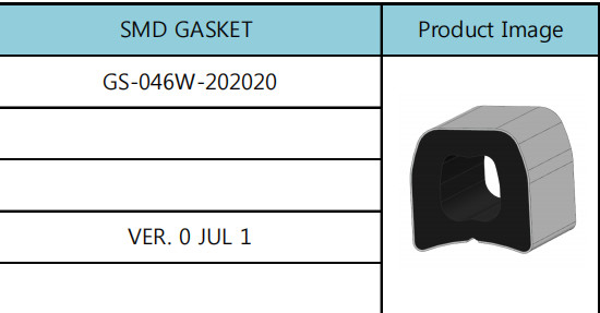 20mm SMD Gasket Elastic Recovery , Silicone Flat Round Rubber Gaskets